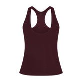 NikeSKIMS AIRY RACER BACK TANK | CURRANT FLAT ON A WHITE BACKGROUND | FLT