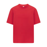 HEAVYWEIGHT COTTON MENS RELAXED T-SHIRT | WASHED RED FLAT ON A WHITE BACKGROUND | FLT
