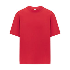 HEAVYWEIGHT COTTON MENS RELAXED T-SHIRT | WASHED RED FLAT ON A WHITE BACKGROUND | FLT