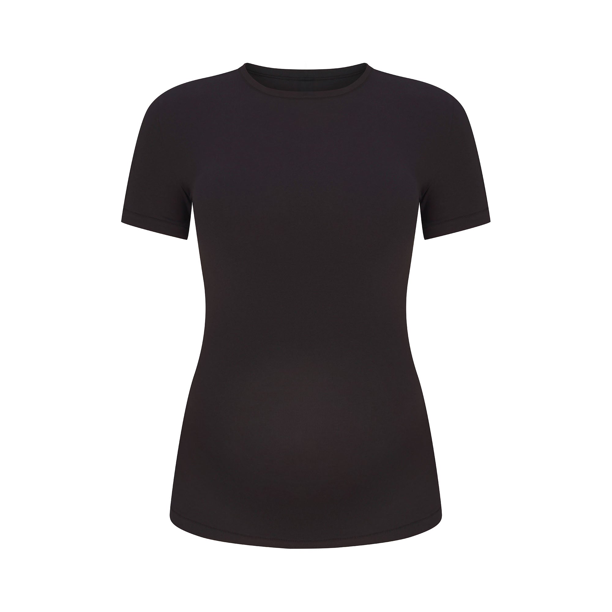 COTTON JERSEY MATERNITY T-SHIRT | SOOT FLAT ON A WHITE BACKGROUND | FLT