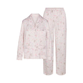 WOVEN SHINE LONG SLEEP SET | BARELY PINK SNACK BAG FLAT ON A WHITE BACKGROUND | FLT