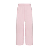 COTTON FLEECE OVERSIZED STRAIGHT LEG PANT | CHERRY BLOSSOM & LAYS FLAT ON A WHITE BACKGROUND | FLT