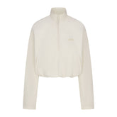 OUTDOOR FLEECE HALF ZIP PULLOVER | ECRU FLAT ON A WHITE BACKGROUND | FLT
