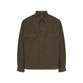 WOVEN MENS RELAXED SHIRT | JUNGLE & LAYS FLAT ON A WHITE BACKGROUND | FLT