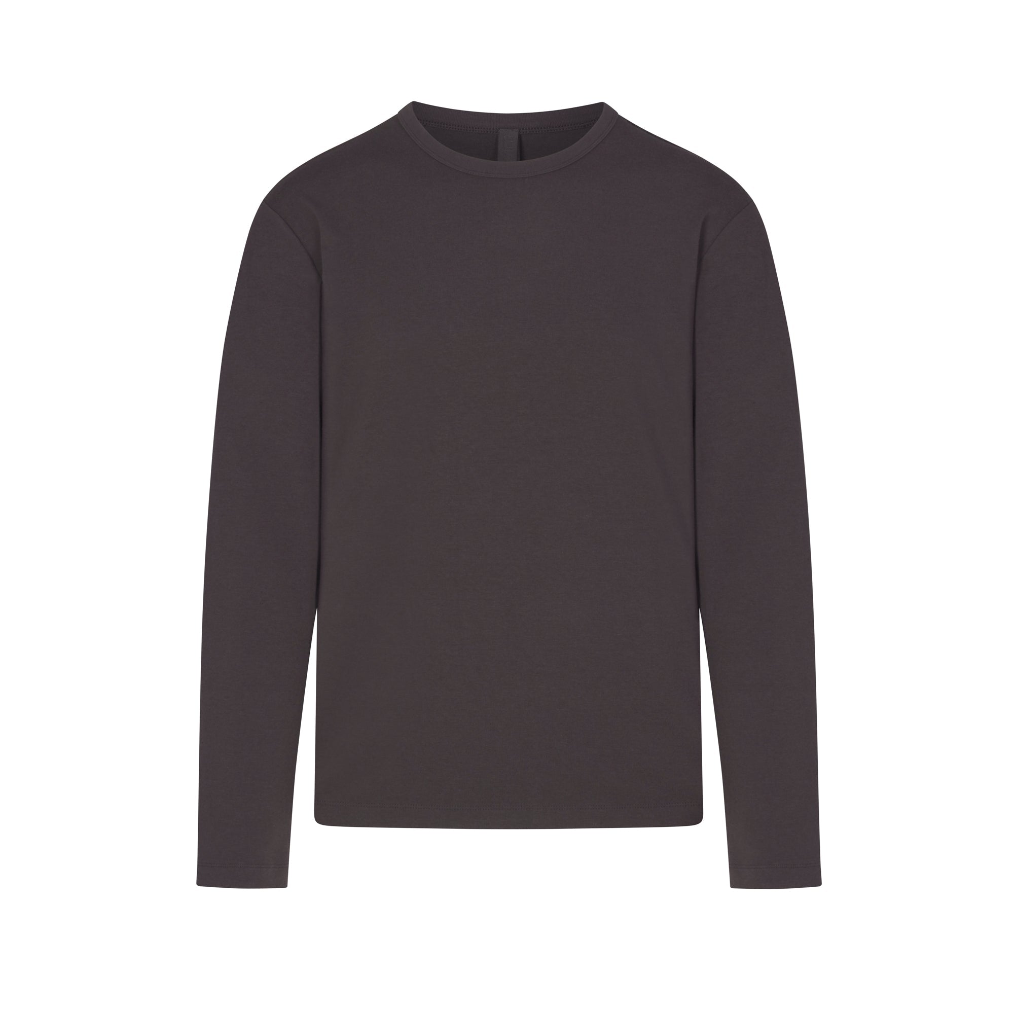 JERSEY LOUNGE MENS RELAXED LONG SLEEVE T-SHIRT | ASH (MENS LONG SLEEVE T-SHIRTS, MENS TOPS) LAYS FLAT ON A WHITE BACKGROUND | FLT