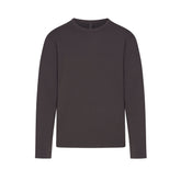 JERSEY LOUNGE MENS RELAXED LONG SLEEVE T-SHIRT | ASH (MENS LONG SLEEVE T-SHIRTS, MENS TOPS) LAYS FLAT ON A WHITE BACKGROUND | FLT
