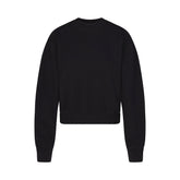 COTTON FLEECE CLASSIC CREWNECK | ONYX LAYS FLAT ON A WHITE BACKGROUND | FLT