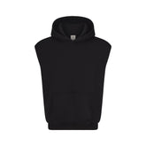 FLEECE LOUNGE MENS SLEEVELESS HOODIE | WASHED ONYX | FLT@ | FOCUS: 0.0, 1.0, 0.9