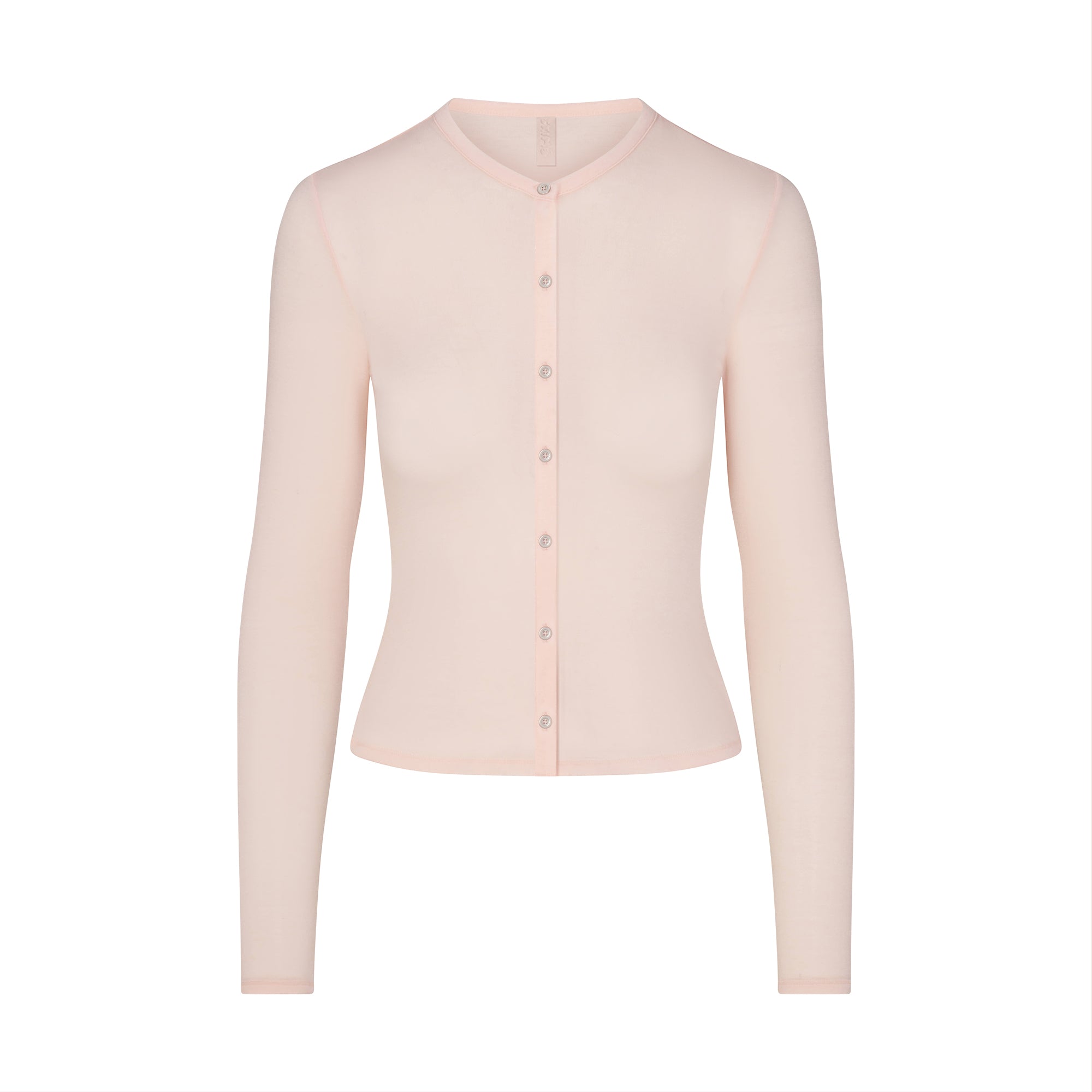 SHEER MODAL CARDIGAN | PRIMROSE FLAT ON A WHITE BACKGROUND | FLT