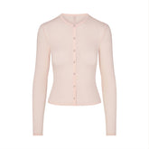 SHEER MODAL CARDIGAN | PRIMROSE FLAT ON A WHITE BACKGROUND | FLT