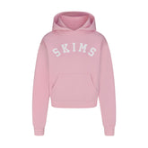 COTTON FLEECE CLASSIC HOODIE | HALITE WITH SNOW LOGO FLAT ON A WHITE BACKGROUND | FLT