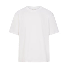 HEAVYWEIGHT COTTON MENS CLASSIC CREWNECK | CHALK LAYS FLAT ON A WHITE BACKGROUND | FLT