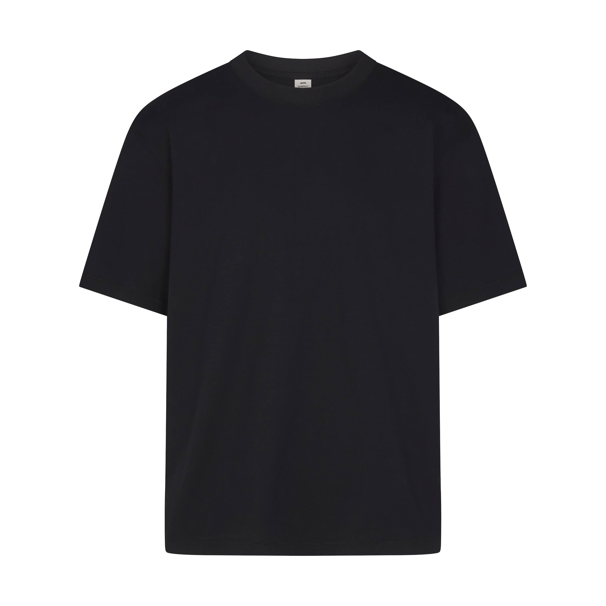 HEAVYWEIGHT COTTON MENS CLASSIC CREWNECK | OBSIDIAN LAYS FLAT ON A WHITE BACKGROUND | FLT