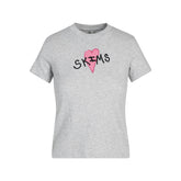WORN IN JERSEY T-SHIRT | LIGHT HEATHER GREY SKIMS HEART FLAT ON A WHITE BACKGROUND | FLT