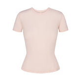 SHEER MODAL LONG T-SHIRT | PRIMROSE FLAT ON A WHITE BACKGROUND | FLT