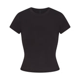 WORN IN JERSEY T-SHIRT | WASHED ONYX FLAT ON A WHITE BACKGROUND | FLT