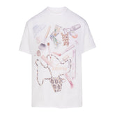 WORN IN JERSEY BAGGY T-SHIRT | SNOW IN MY BAG FLAT ON A WHITE BACKGROUND | FLT