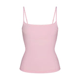 COTTON JERSEY SCOOP NECK CAMI | CHERRY BLOSSOM FLAT ON A WHITE BACKGROUND | FLT