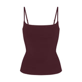 COTTON JERSEY SCOOP NECK CAMI | CURRANT FLAT ON A WHITE BACKGROUND | FLT