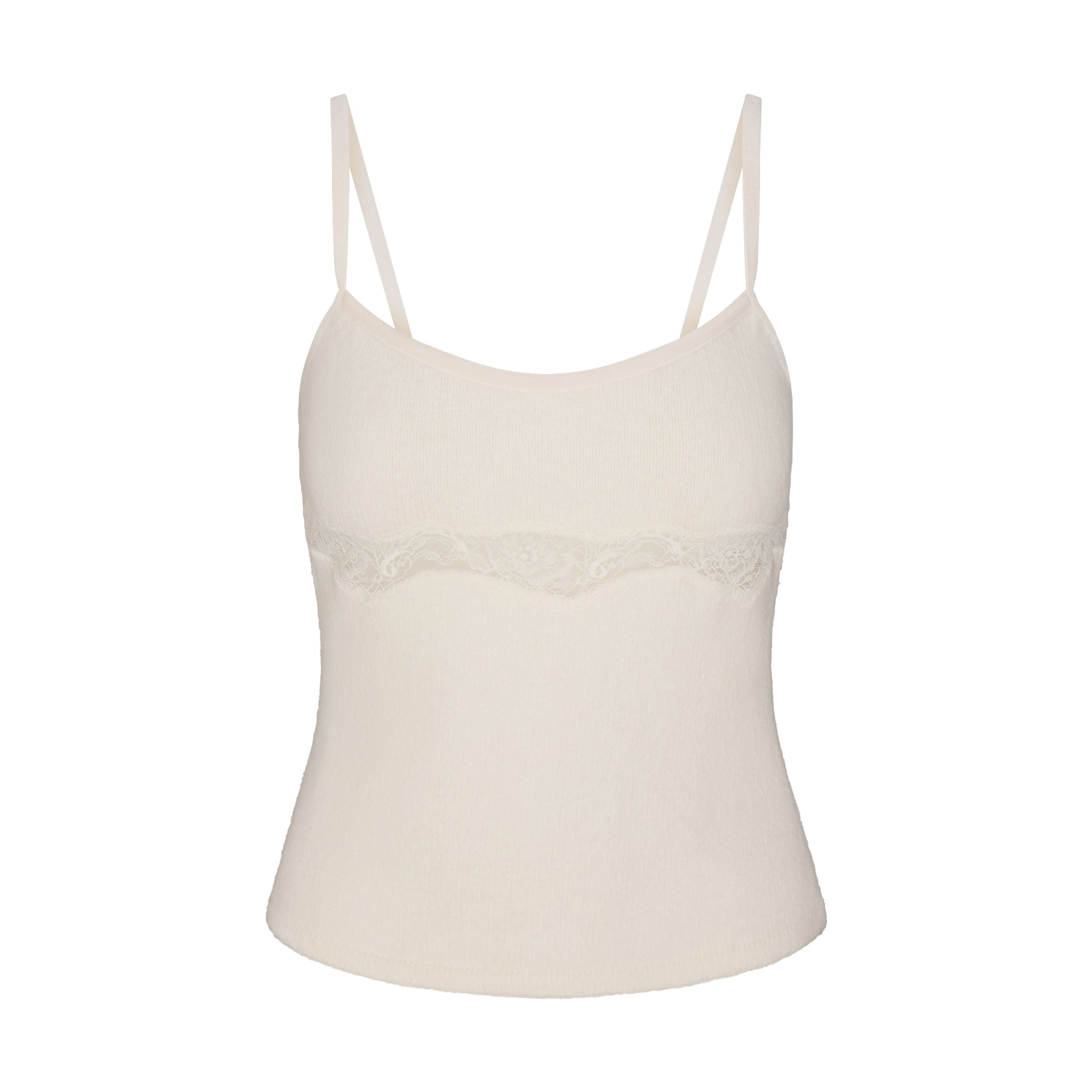 LACE KNIT TANK | SUGAR FLAT ON A WHITE BACKGROUND | FLT