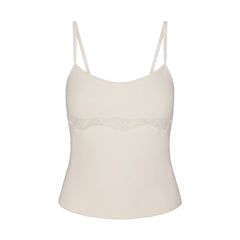 LACE KNIT TANK | SUGAR FLAT ON A WHITE BACKGROUND | FLT