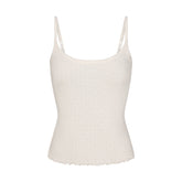 HEAVY POINTELLE CAMI | MARBLE FLAT ON A WHITE BACKGROUND | FLT