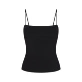 REFINED KNIT CAMI | OBSIDIAN FLAT ON A WHITE BACKGROUND | FLT