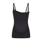 FITS EVERYBODY MATERNITY NURSING TANK | ONYX (TANKS, TOPS) LAYS FLAT ON A WHITE BACKGROUND | FLT