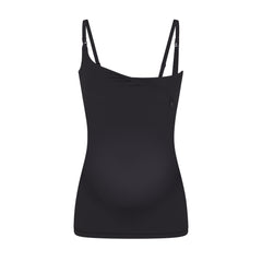 FITS EVERYBODY MATERNITY NURSING TANK | ONYX (TANKS, TOPS) LAYS FLAT ON A WHITE BACKGROUND | FLT