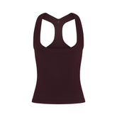 NikeSKIMS VINTAGE SEAMLESS RACER BACK TANK | CURRANT FLAT ON A WHITE BACKGROUND | FLT
