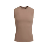 FITS EVERYBODY MENS MUSCLE TANK | UMBER FLAT ON A WHITE BACKGROUND | FLT