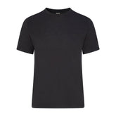 SKIMS COTTON MENS CLASSIC T-SHIRT | ONYX (MENS T-SHIRTS, MENS TOPS) LAYS FLAT ON A WHITE BACKGROUND | FLT