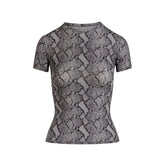FITS EVERYBODY T-SHIRT | SHADOW SNAKE PRINT FLAT ON A WHITE BACKGROUND | FLT