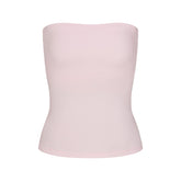 COTTON JERSEY TUBE TOP | CHERRY BLOSSOM FLAT ON A WHITE BACKGROUND @ | FOCUS: 0.0, 1.0, 0.9