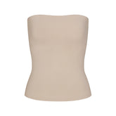 COTTON JERSEY TUBE TOP | STONE FLAT ON A WHITE BACKGROUND | FLT
