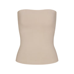 COTTON JERSEY TUBE TOP | STONE FLAT ON A WHITE BACKGROUND | FLT