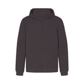 JERSEY LOUNGE MENS ZIP UP HOODIE | ASH (MENS HOODIES, MENS TOPS) LAYS FLAT ON A WHITE BACKGROUND | FLT