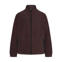 ARCTIC FLEECE MENS ZIP UP JACKET | ESPRESSO FLAT ON A WHITE BACKGROUND | FLT