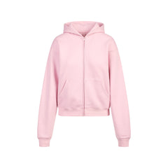 COTTON FLEECE CLASSIC ZIP UP HOODIE | HALITE FLAT ON A WHITE BACKGROUND | FLT