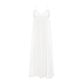 SKIMS ROMANCE LONG SLIP | IVORY LAYS FLAT ON A WHITE BACKGROUND | FLT
