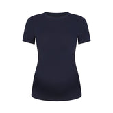 COTTON JERSEY MATERNITY T-SHIRT | NAVY FLAT ON A WHITE BACKGROUND | FLT