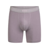 SKIMS COTTON MENS 5" BOXER BRIEF | ZINC FLAT ON A WHITE BACKGROUND | FLT
