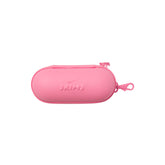 NikeSKIMS ACCESSORIES HARDSHELL GLASSES CASE | LIGHT FLAMINGO LAYS FLAT ON A WHITE BACKGROUND