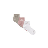 NikeSKIMS ACCESSORIES DRI-FIT QUARTER CREW SOCK 3-PACK | HIMALAYAN MULTI FLAT ON A WHITE BACKGROUND | FLT @ | FOCUS: 0.0, 1.0, 0.9
