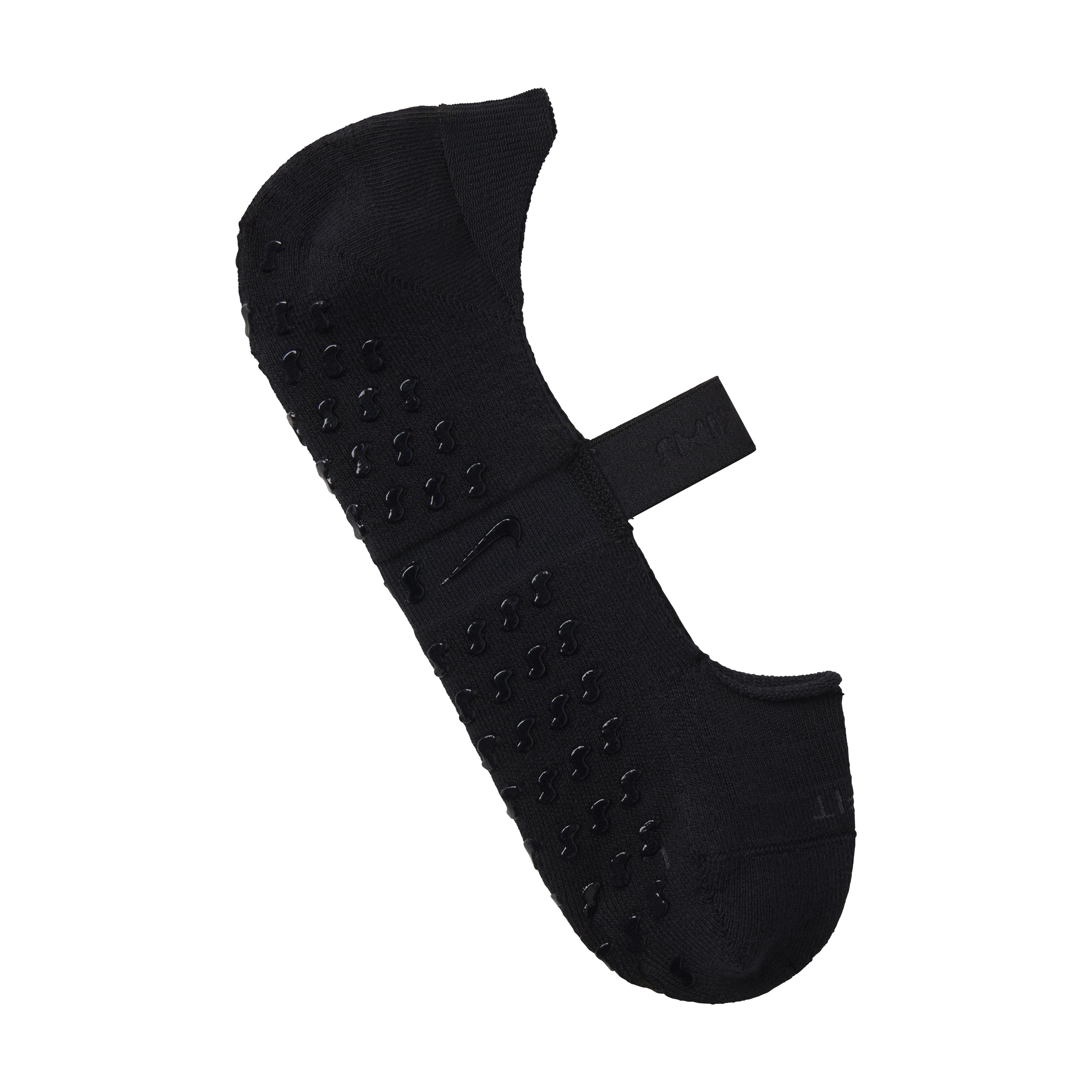 NikeSKIMS ACCESSORIES DRI-FIT™ PILATES CREW SOCK | OBSIDIAN & LAYS FLAT ON A WHITE BACKGROUND | FLT