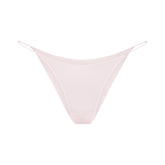 ULTRA FINE MESH STRING BIKINI | BARELY PINK FLAT ON A WHITE BACKGROUND | FLT
