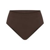 PERIOD PANTIES BRIEF | ESPRESSO FLAT ON A WHITE BACKGROUND | FLT