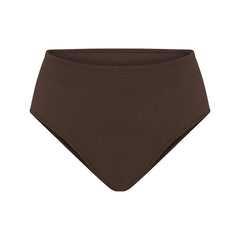 PERIOD PANTIES BRIEF | ESPRESSO FLAT ON A WHITE BACKGROUND | FLT