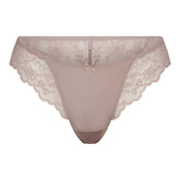 SKIMS LACE BIKINI | FAWN FLAT ON A WHITE BACKGROUND | FLT