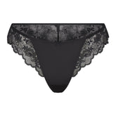 SKIMS LACE BIKINI | ONYX FLAT ON A WHITE BACKGROUND | FLT